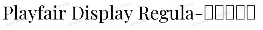 Playfair Display Regula字体转换